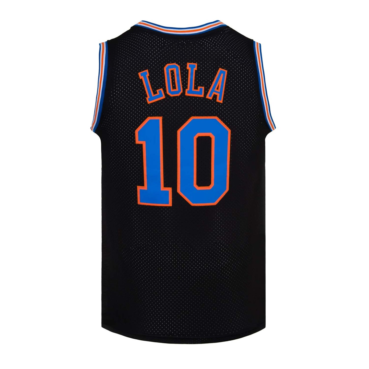 Mens Basketball Jerseys #10 Lola Space Movie Jersey Shirts White Black Blue Red Basketball Jersey