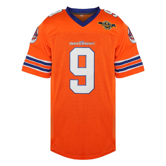 Men 9 Bobby Boucher Football Jersey The Waterboy Mud Dawgs Movie Jersey Adam Sandler