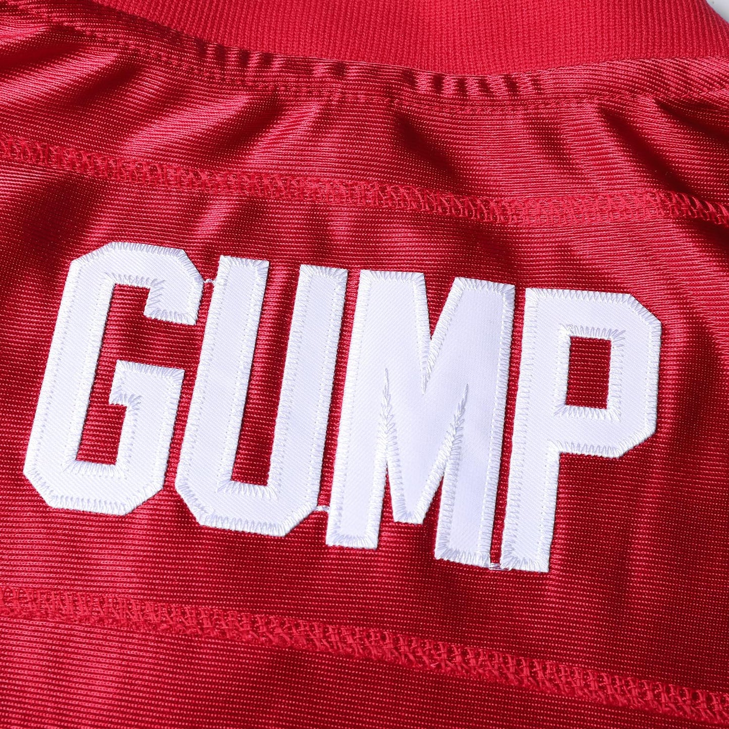 Forrest Gump Jersey #44 Stitched Movie Football Jersey Red Men S-3XL